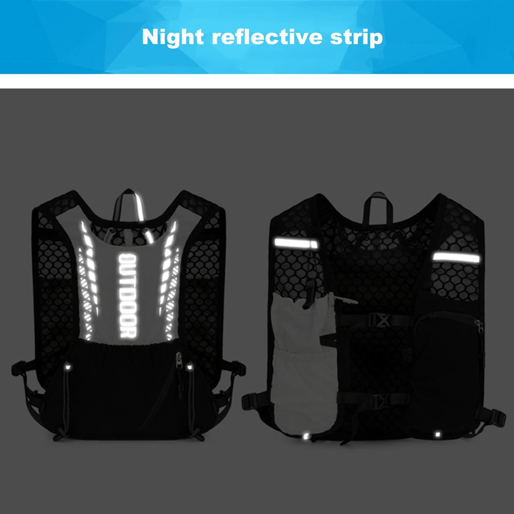 Running Hydrating Vest Backpack Ultralight Hydration Jogging Vest Men Breathable Marathon Bicycle Bag Water Bottle Running Vests