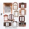 10pcs/pack Creative Hollow Out Window Sticker Decorative Paper Scrapbooking Handbook Journal Collage Aesthetic DIY Craft Supplie