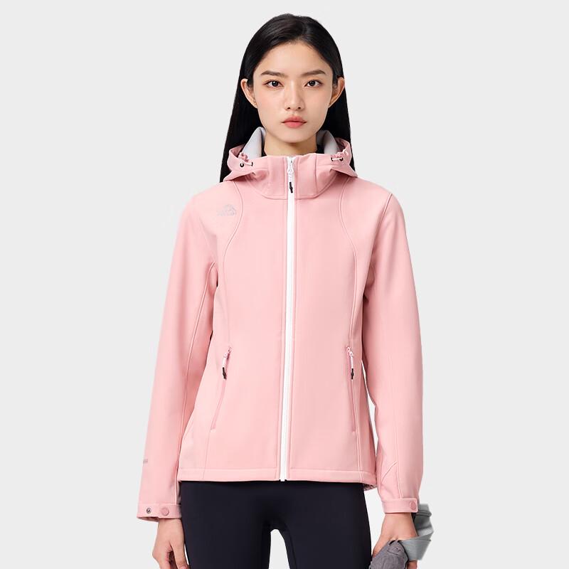 Pelliot Women's Hooded Soft Shell Warm Jacket