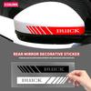 QPM1 2pcs Car Rearview Mirror Stickers Side Stripe DIY Decal For Buick Century Excelle XT Envision Excelle GT Verano LaCrosse Encore