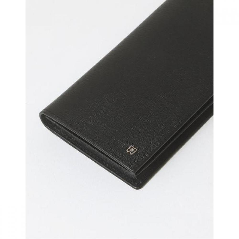 Daks Black Leather Dd Logo Modern Classic Long Wallet Dbwa3e831bk