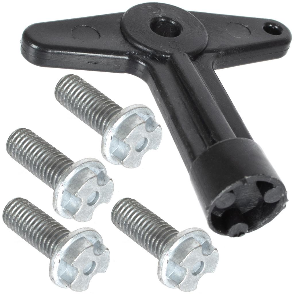 Renault Clio II III Laguna II Megane I II Modus Scenic II Key & 4 Hubcap Bolts Set Standard Version 28 MM