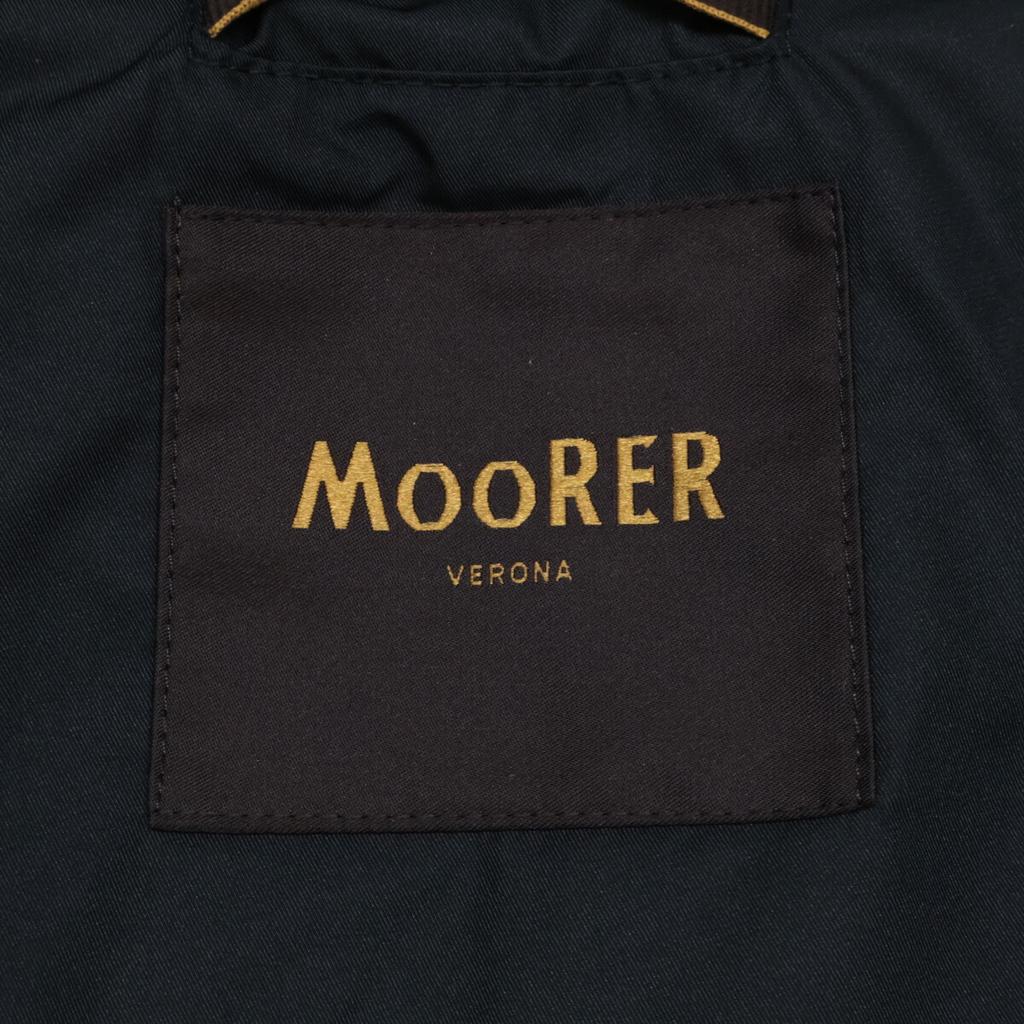 MOORER [New/Domestically Authorized] MORRIS-KM with Rabbit Fur Collar Jacket 44 NavyUsed