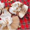 Pet dog clothes Autumn Winter Fluffy Deer Vest Dress Handmade for Small Medium Dogs Photography Costume for dog Cat Dog Set