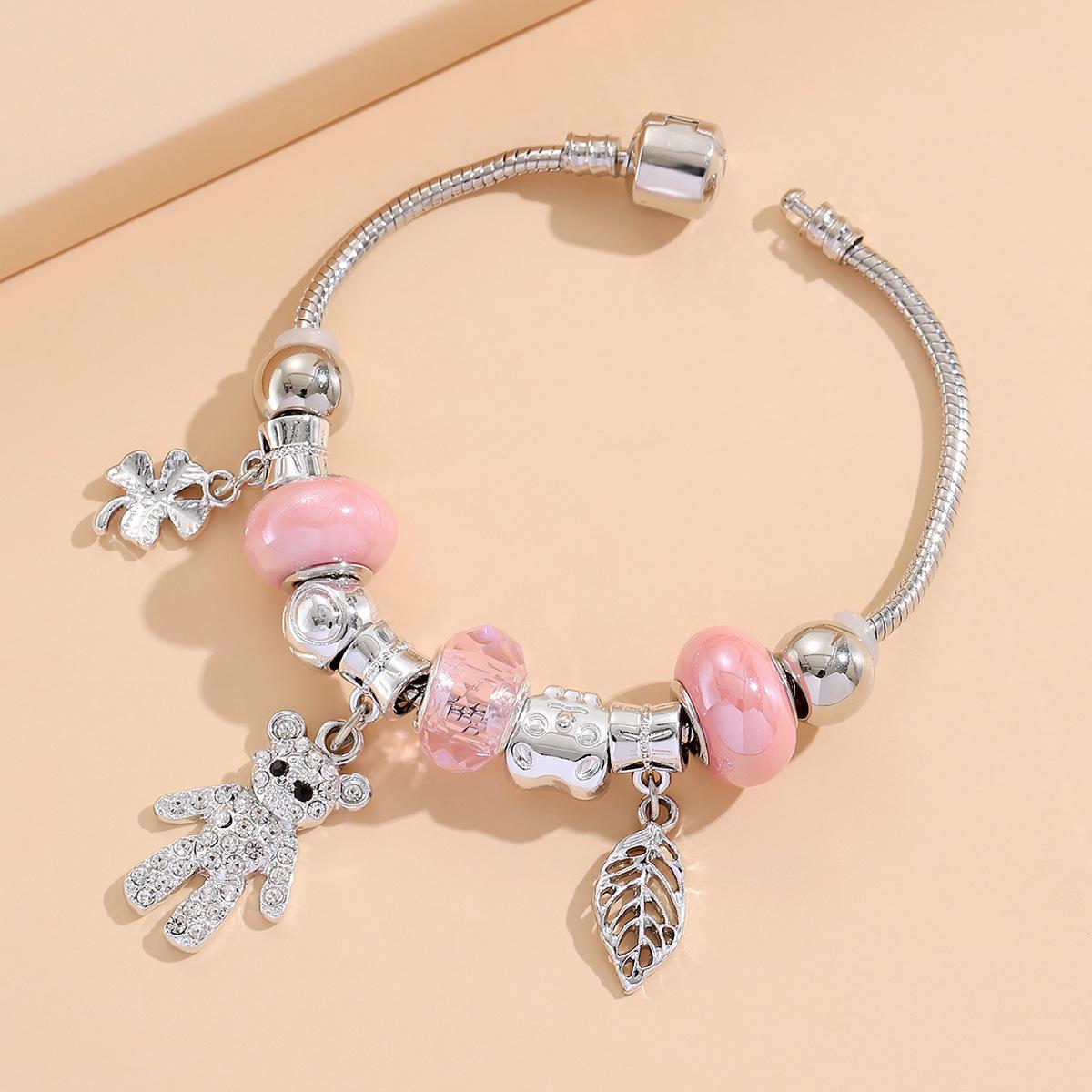 Браслет-подвеска  Лист медведя  Мягкий браслет Нишевый дизайн Продвинутый легкий люкс Женский браслет