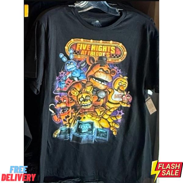 Универсальная Хэллоуинская Ночь Ужасов HHN FNAF 5 Ночей с Фредди Футболка Репринт Подарок Унисекс Футболка XXL