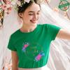 Team Bride Bridal Party T-Shirts, Floral Print Bachelorette Tops, Women's Short Sleeve O Neck Tees for Bridal Shower & Wedding