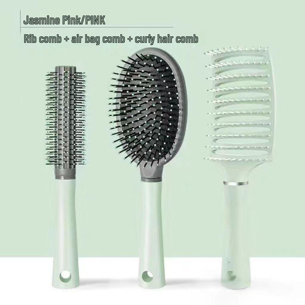 Women's Long Hair Air Cushion Comb with Scalp Massage - Anti-Curling and Fluffy Airbag Design