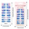 Self-Adhesive UV Polish Nail Strips 3D Glitter Marble Full Cover Nail Wraps  Women