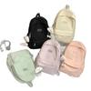Schoolbag, forest style, multi-compartment ins, solid color, simple, dirt-resistant, versatile backpack, junior high, high school, college backpack