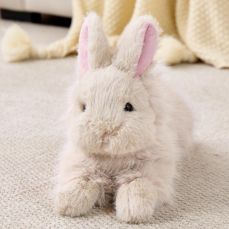 Bambola Coniglio di Peluche con Imbottitura in Cotone PP per Bambini e Regali