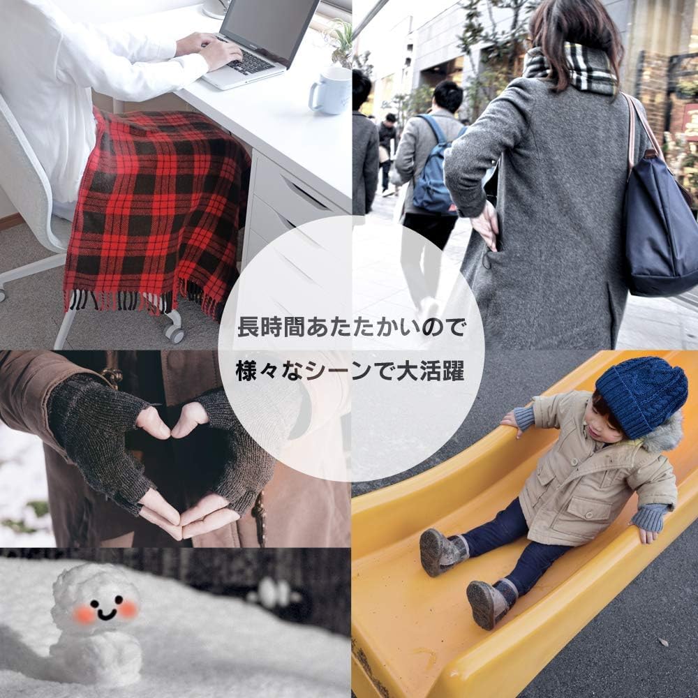 Iris Ohyama Disposable Hand Warmers for Adhesive 60 Made in Pokapoka Kazoku Socks, Type, Pairs, Japan, (Warm Family)