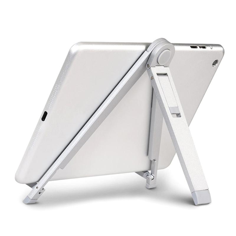 Foldable Aluminum Desktop Folding Tablet Holder for Mobile Phone Tablet Tripod Stand Bracket Support Replacement
