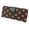 Inden Long Wallet Bundle L Thin Deerskin Black X Pink Lacquer Cosmos Pattern [Indenya] 2107-51-175