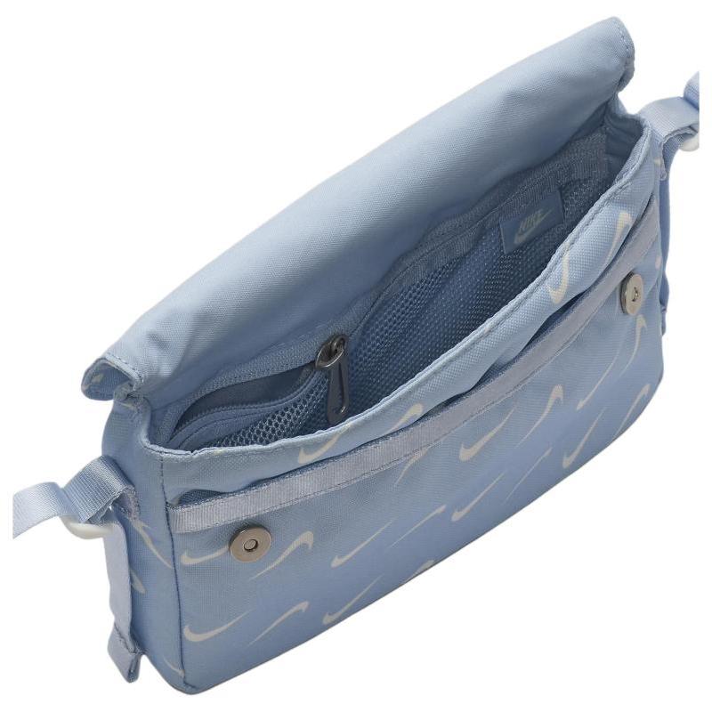 Nike Polyester Sports Bag Shoulder Bag Crossbody Bag Women's Light Blue Casual FN0938-440