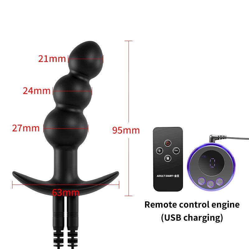 Elektrischer Schock Impuls Analplug Stimulator Orgasmus Vaginttes Prostata Massagegerät Analplug Doppelstrom Sex Masturbator Arschspielzeug