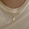 PANJBJ 925 Sterling Silver Mint Green Stone Necklace for Women Geometry Block Sweet Design Special Jewelry Gift Dropshipping