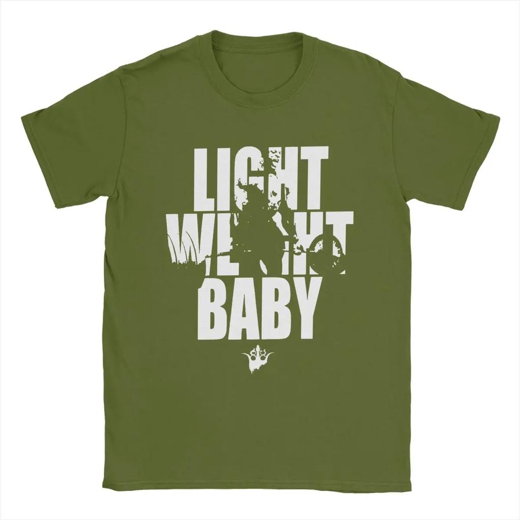 Lett Baby Ronnie Coleman Herre T-skjorte Unik T-skjorte Kort Ermet Rundhals T-skjorte Bomull Bursdagsgave Klær