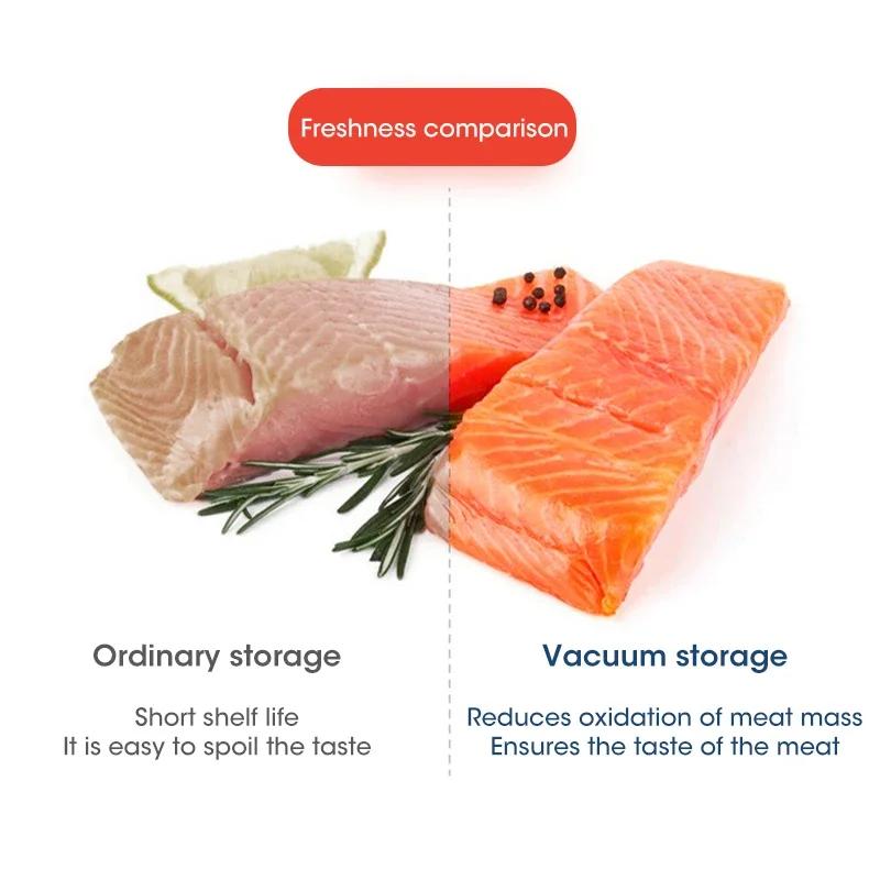 New Automatic Vacuum Sealer Machine For Food Vacuum Sealer With 10pcs Free Food Saver Bags VSealing Machine for Vacuum Pac