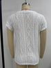 2025 Summer Women's Jacquard Round Neck Short Sleeve Loose T-shirt Vest