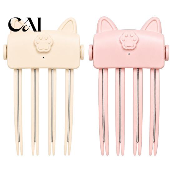 Modelador de Raiz Aquecido com Clipe para Volume em Cabelos Finos e Lisos, Pente Elevador Elétrico Ferramenta de Styling Rápido com 2 Configurações de Calor, Volume Puffy Natural