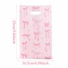 10/25/50pcs Sweet Bow Gift Packing Bag Thicken Pink Candy Cake Storage Bag Plastic Kawaii Baby Shower Gift Bag