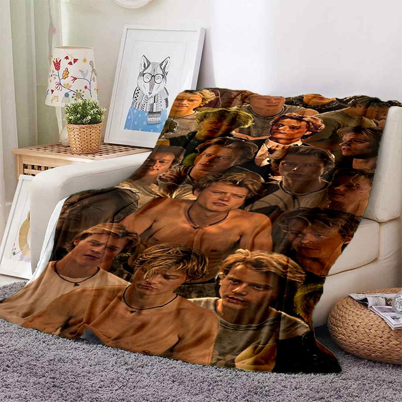 Exquisite Fashion Items Unisex 3D Rudy Pankow Star Jj Maybank Blanket,Soft Throw Blanket For Home Bedroom Bed Sofa Picnic Travel Office Cover Blanket Gift Kids