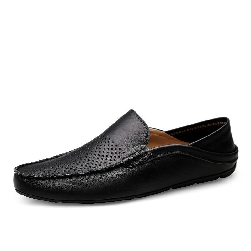 Men's Lazy Shoes, Casual Leather Shoes, Summer Men's Shoes, Peas Shoes, Moccasins, Light Breathable Boat Shoes