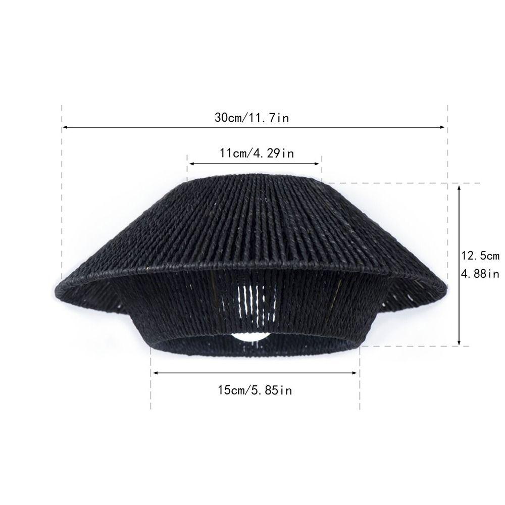 Barrel Vintage Lampshade Paper Weaving Simulated Rattan Lamp Shade New Light Cover  Hotel