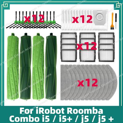 Compatible For iRobot Roomba Combo I5 / I5+ / J5 / J5 + Robot Vacuum Cleaner Main Side Brush Hepa Filter Accessories Parts