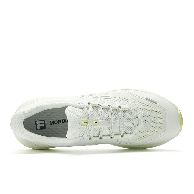FILA NUVOLE Soft Cloud Cushioning Breathable Lightweight Rebound Running Shoes Men's White Green A12M621103FIC