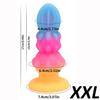 Luminous Anal Plug Soft Silicone Dildo Butt Plug with Suction Cup Anus Prostate Massager Stimulator Adult Sex Toys G Spot Clitoris Stimulator Unisex