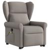 Massage Recliner with Rising Aid Taupe Fabric