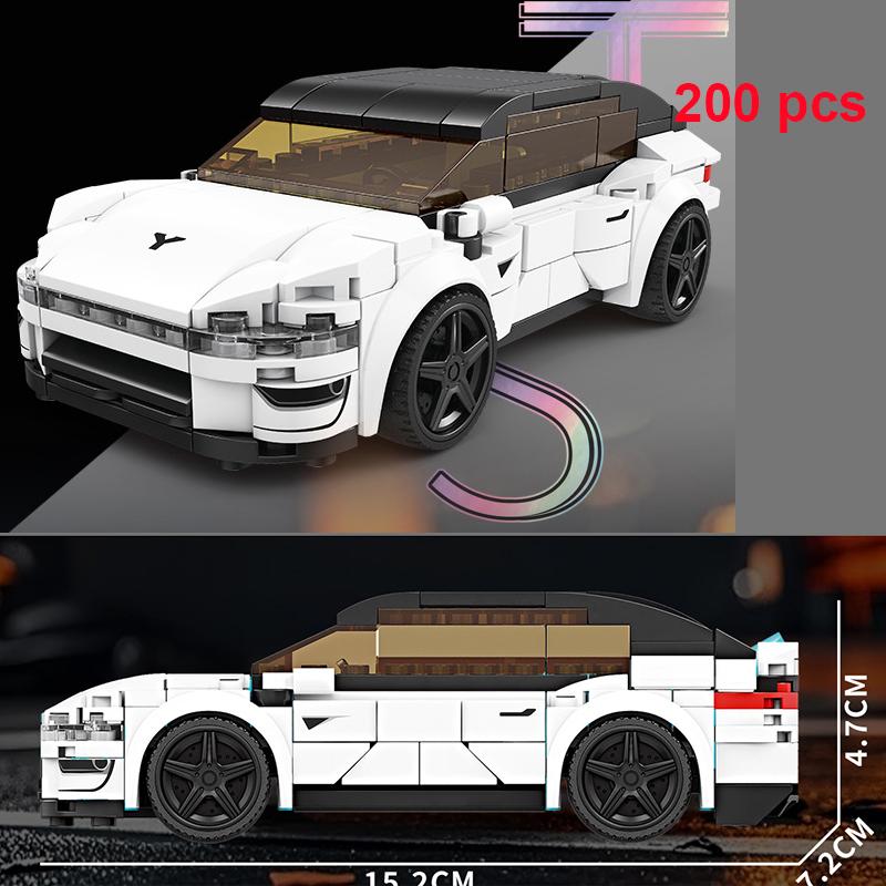 Technické Rychlé Auto Městské Vozidlo Závodní Vinylové Auto Stavebnice Sada Sportovní Auto Garáž MOC Kreativní Hračky Vzdělávací Dárek