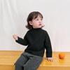 Kids Thermal Long Sleeve Base Layer Top Soft Brushed Fabric Solid Color Crew Neck Winter