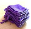 25 Pc 6X8 cm Raw Silk Jewelry Pouch Bag with Tassle drawstring Zari Border, Wedding Favor Party Favour, Gift Bag Jewellery  PURPLE