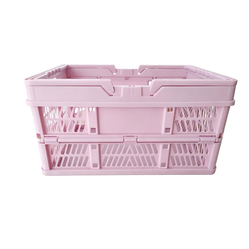 Foldable Plastic Shopping Basket for Vegetables - Thick, Large Capacity for Storage and Picnics