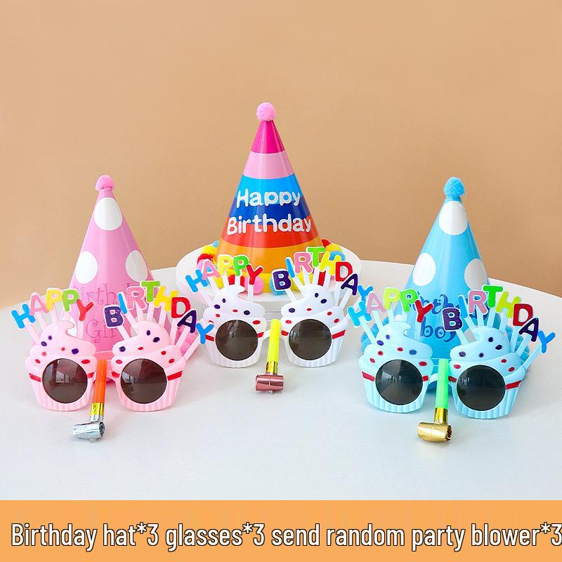 2025 Birthday Hat for Kids & Adults - First Birthday Party, Photo Props, Cake Hat