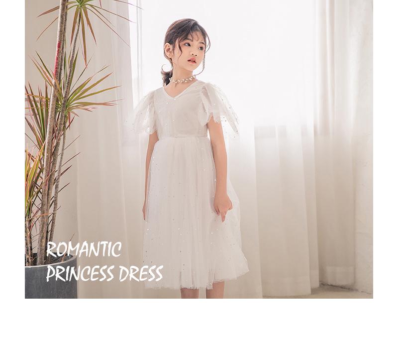 2025 Summer Star Mesh Princess Dress - Children's Gauze Skirt for Big Kids, 430g