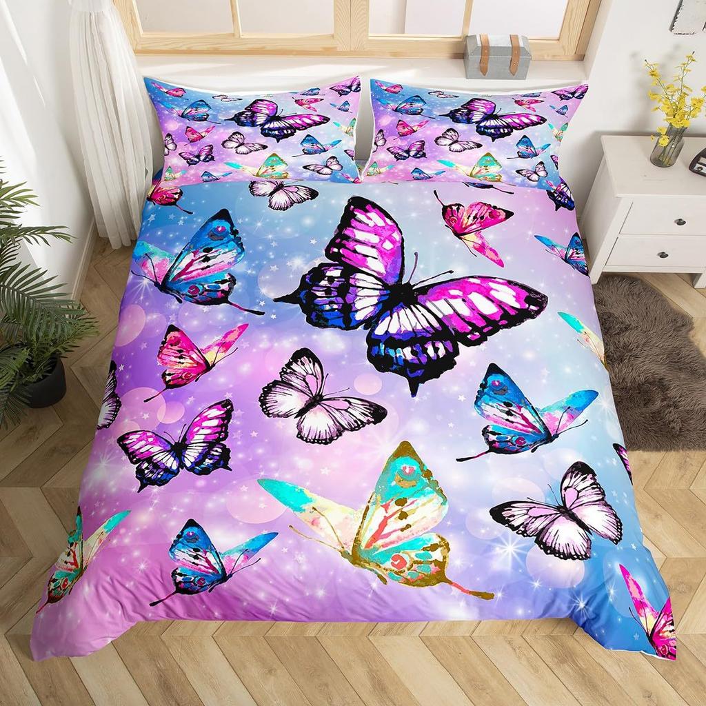 2/3pcs bedding set Digital Print Comfortable Duvet Cover for Home Bedroom Decoration, 1 Duvet Cover and 2pillowcase with Zippers