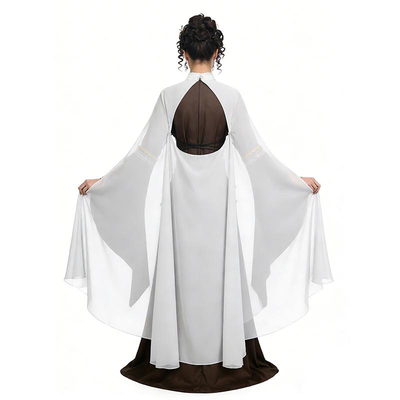 Abito Medievale Rinascimentale con Mantello, Abito Lungo Vittoriano con Lacci per Donna, Ideale per Halloween, Cosplay e Feste a Tema