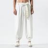Pantaloni Larghi Harajuku Taglie Forti Giappone Uomo Abbigliamento Asiatico Tradizionale Stile Yukata Ricamato Costume Harem Pantaloni Kimono Casual Giapponese