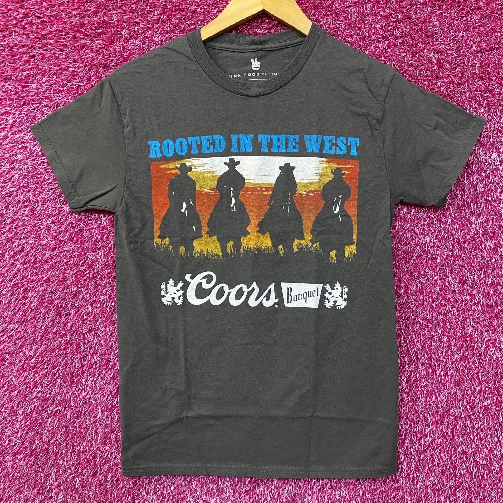 

Coors Banquet Rooted in the West Vintage Style T-Shirt Small S