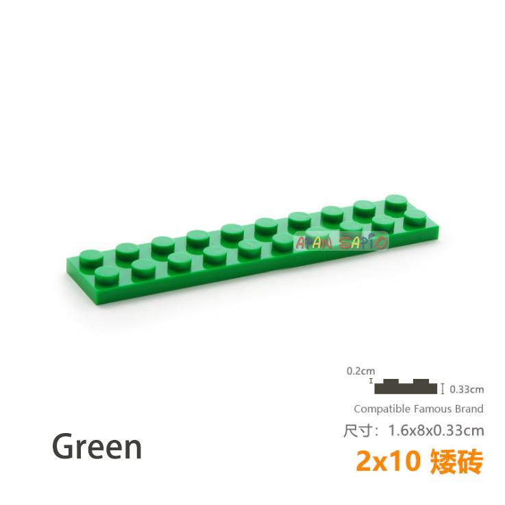 Non-Toxic 5Pcs/Lot Diy Blocks Building Bricks Thin 2X10 Educational Assemblage Construction Toys For Children Size Compatible With Brand