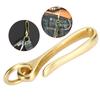 2pcs Fish Hook Keychain Belt Clip Holder Brass Car Keychain Hook U Shaped Key Chain  Car Use