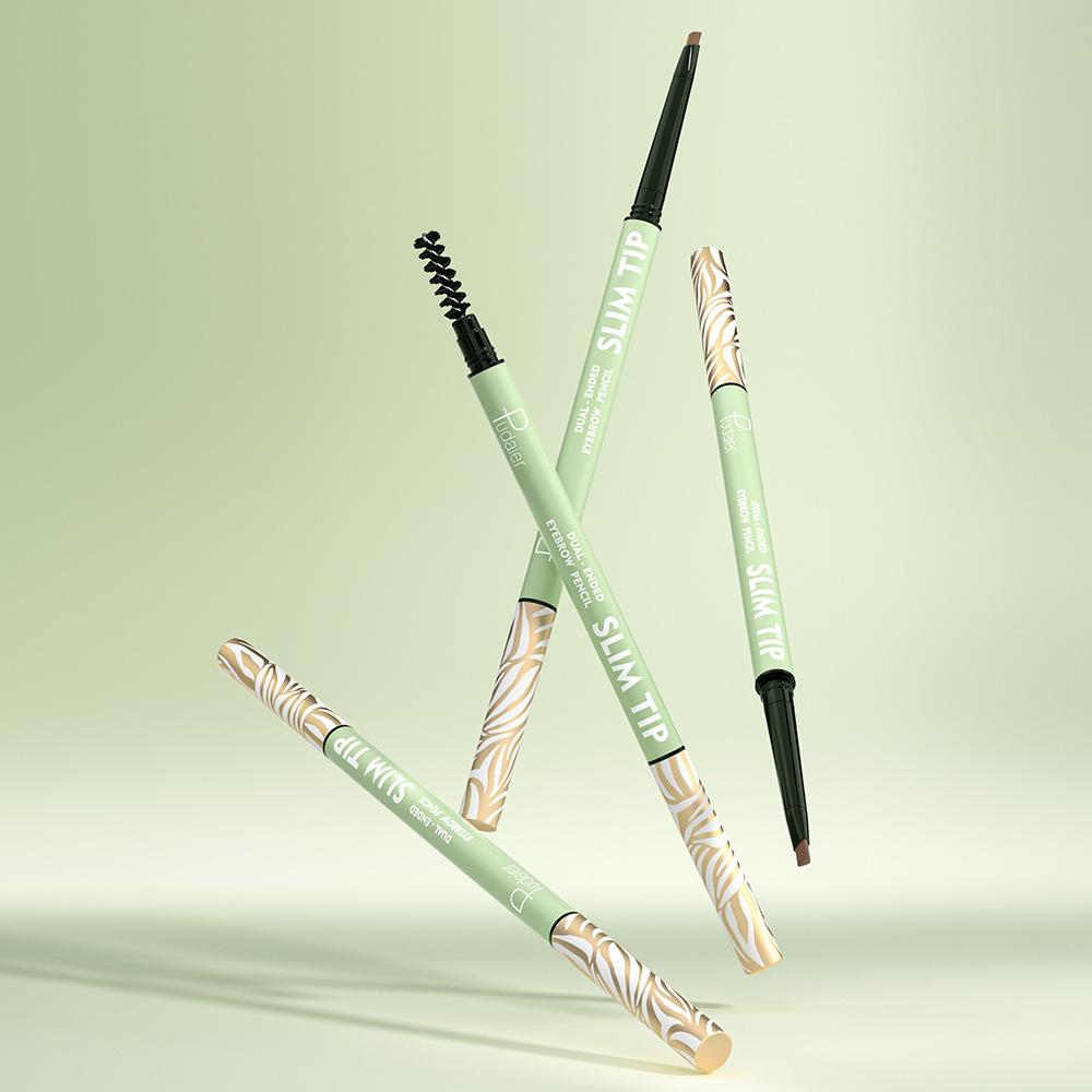 10 Color Ultra Fine Triangle Eyebrow Pencil Precise Brow Definer Long Lasting Waterproof Morandi Cool Brown Eyebow Makeup