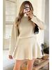 Seventeen Colors Slim Fit Half High Collar Knit Dress in Five Sizes