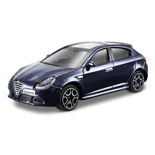 

Bburago Alfa Romeo Giulietta Miniature Car 1/43 Scale ALFA ROMEO GIULIETTA 2010 (Blue Metallic)