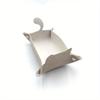 1pc Leather storage box desktop storage tray jewelry cosmetics key storage home storage basket