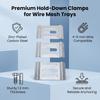 50pcs Secure Hold Down Clamps Support Washer Fastening Clamp Cable Raceway Clamps  For Data Centers